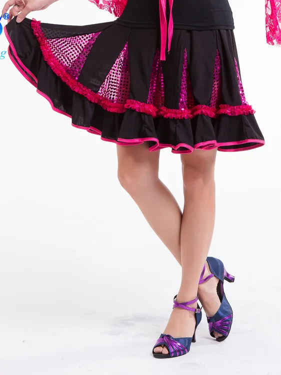 

Ballroom Latin Dance Skirt Women Waltz Skirt Tango Salsa Rumba Samba Performance Practice Wear Skirt