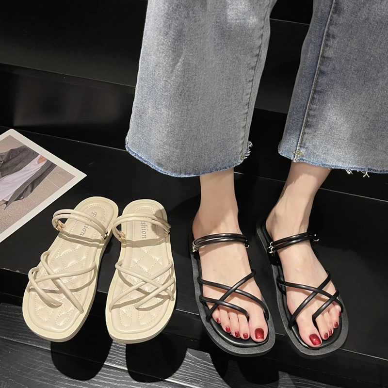 

Шлепанцы женские резиновые, низкие тапки, сланцы, пляжная обувь в гавайском стиле, римские сандалии, основная обувь, большие размеры, лето 2022