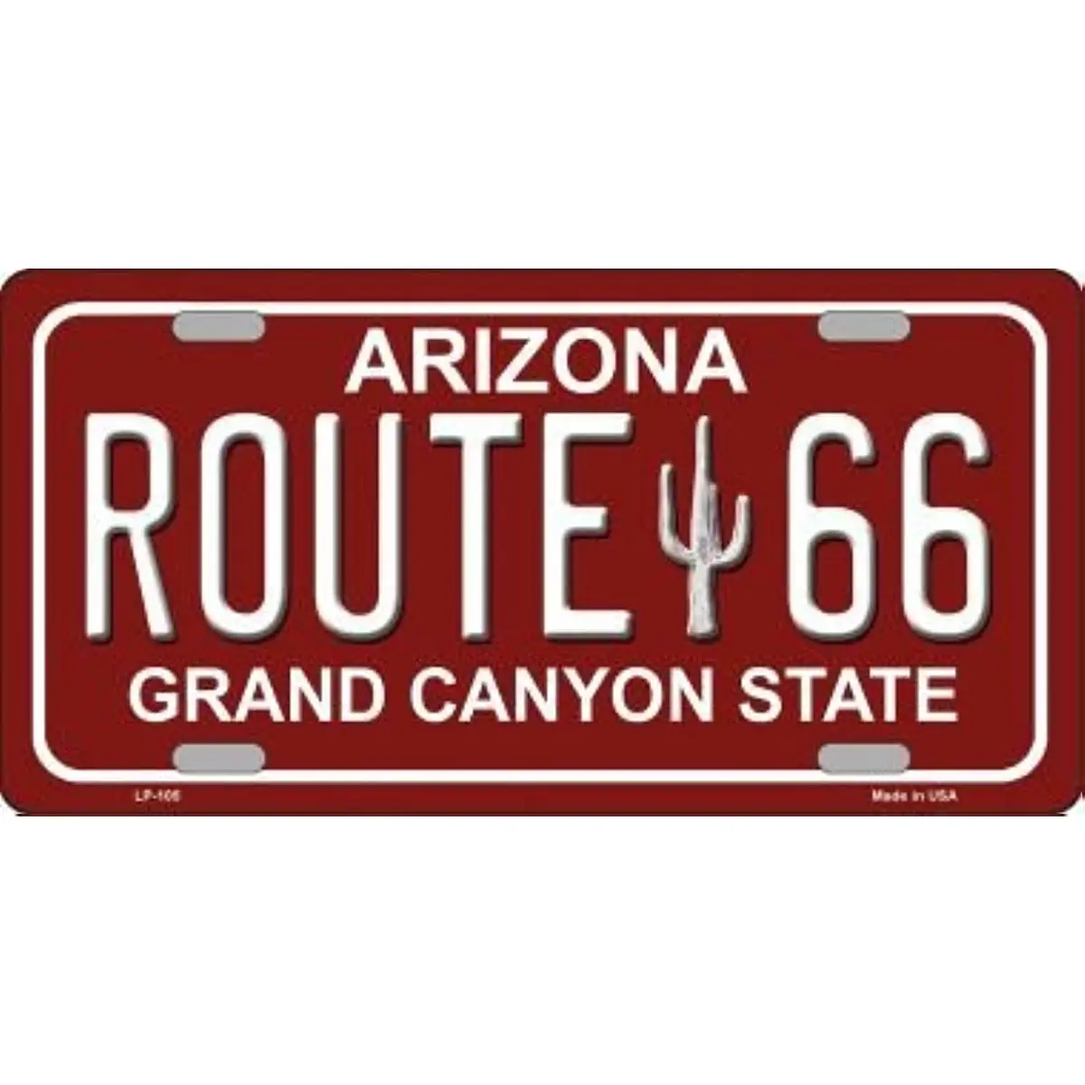 

Route 66 Аризона Красный Новый металлический номерной знак