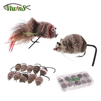 vtwins deer hair mouse lure bass bug fly topwater mice flies of large trout and largemouth bass fly pike fishing lures bait