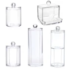 Акриловый Органайзер для косметики, контейнер для ватных палочек, косметический Органайзер для хранения драгоценностей, органайзер для губной помады