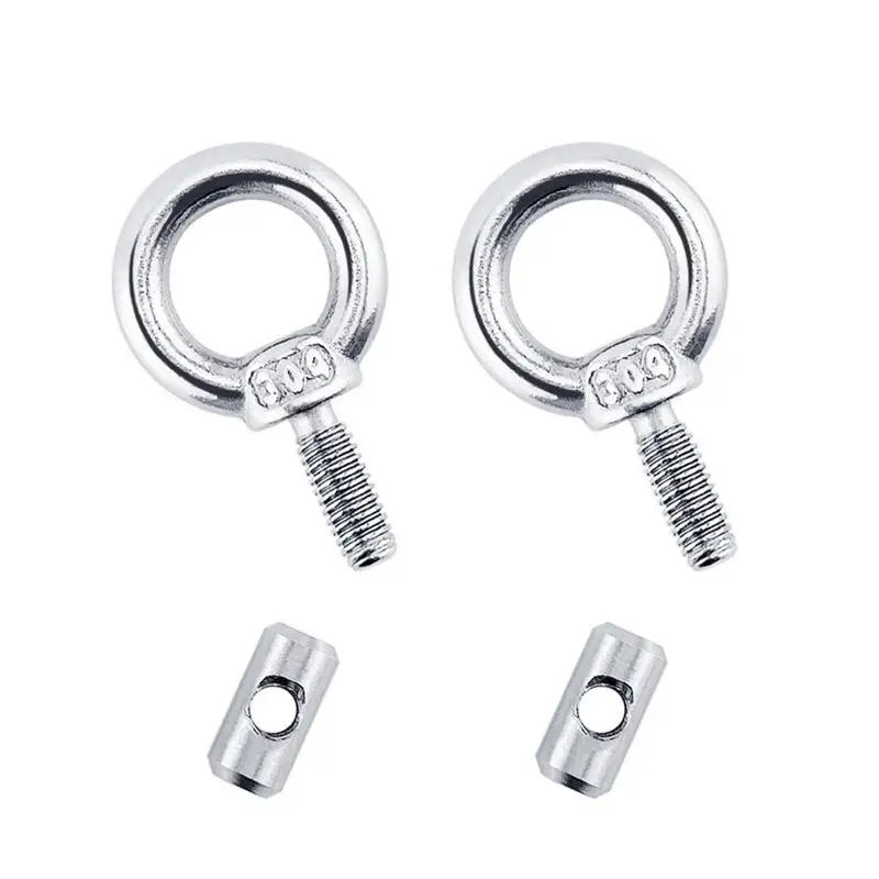 

Lifting Eye Bolts 2pcs Sturdy Male Thread Lifting Eyebolt Small Male Screw Thread Ring Shoulder Eye Bolts Accessories Eye Hooks
