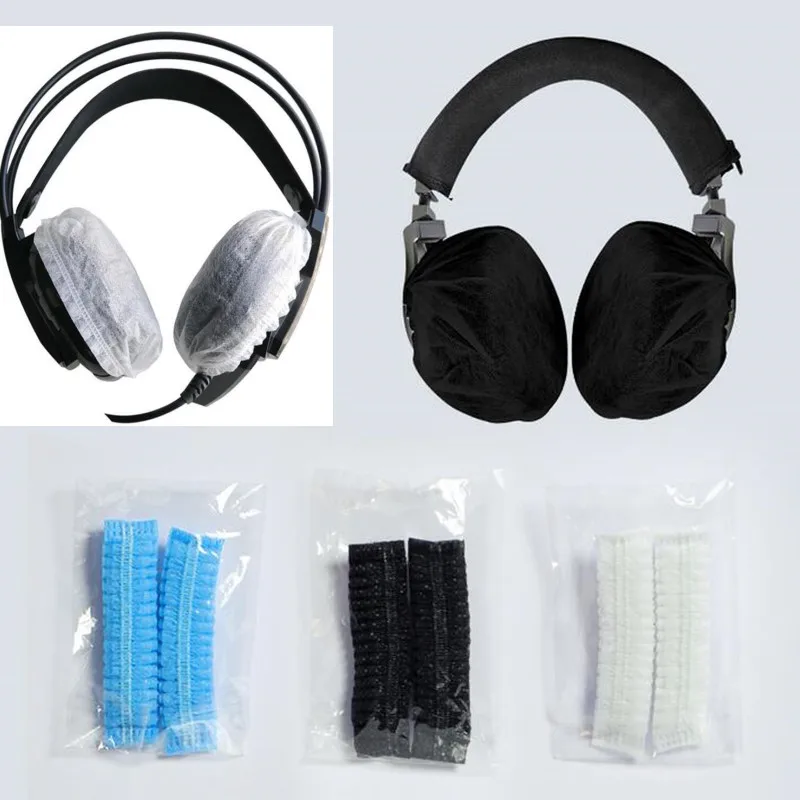 

100 Pcs Headphone Ear Covers, Disposable Ear Pads, Sanitary Non-Woven Stretch Earpads Earcup fit for on Ear Headphones 8.5~11cm