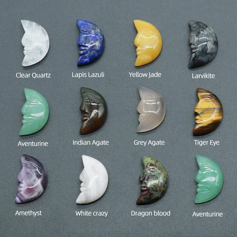 Статуя луны из агата