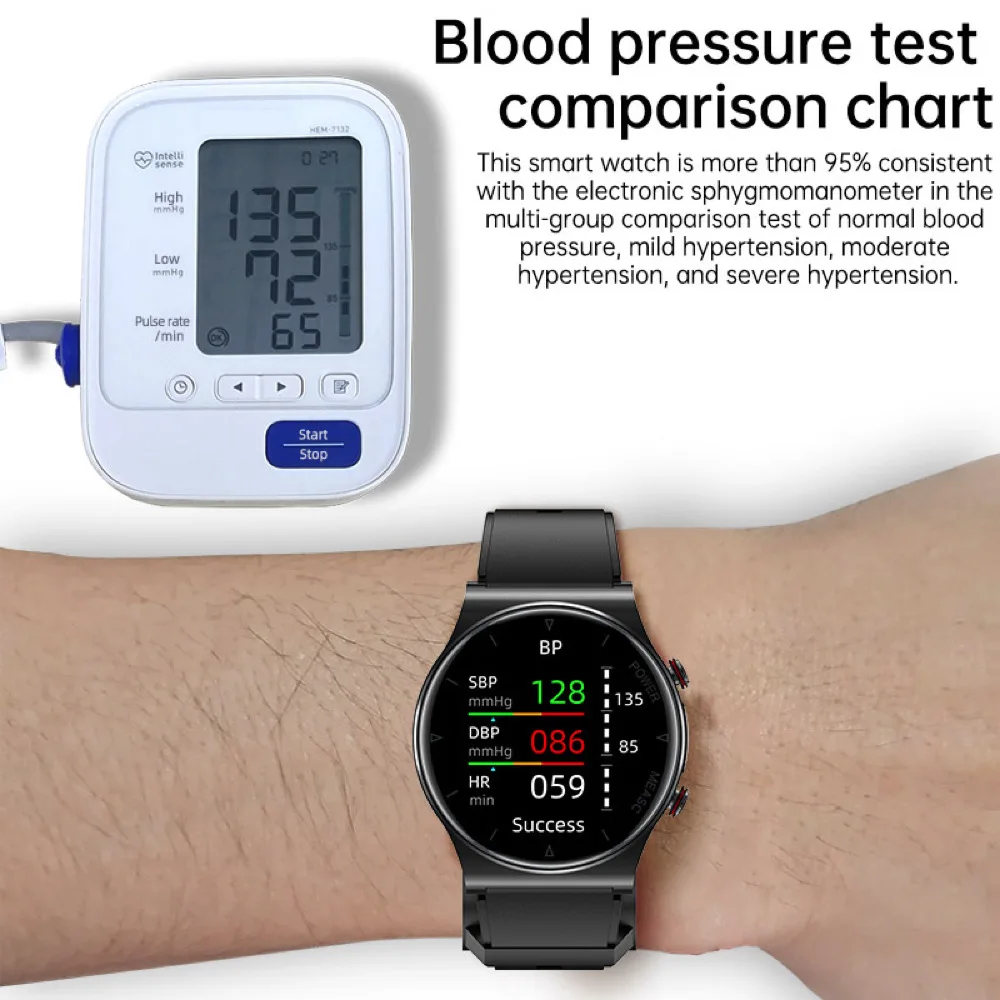 Мужской воздушный насос кровяное давление ЭКГ PPG температура кислород монитор