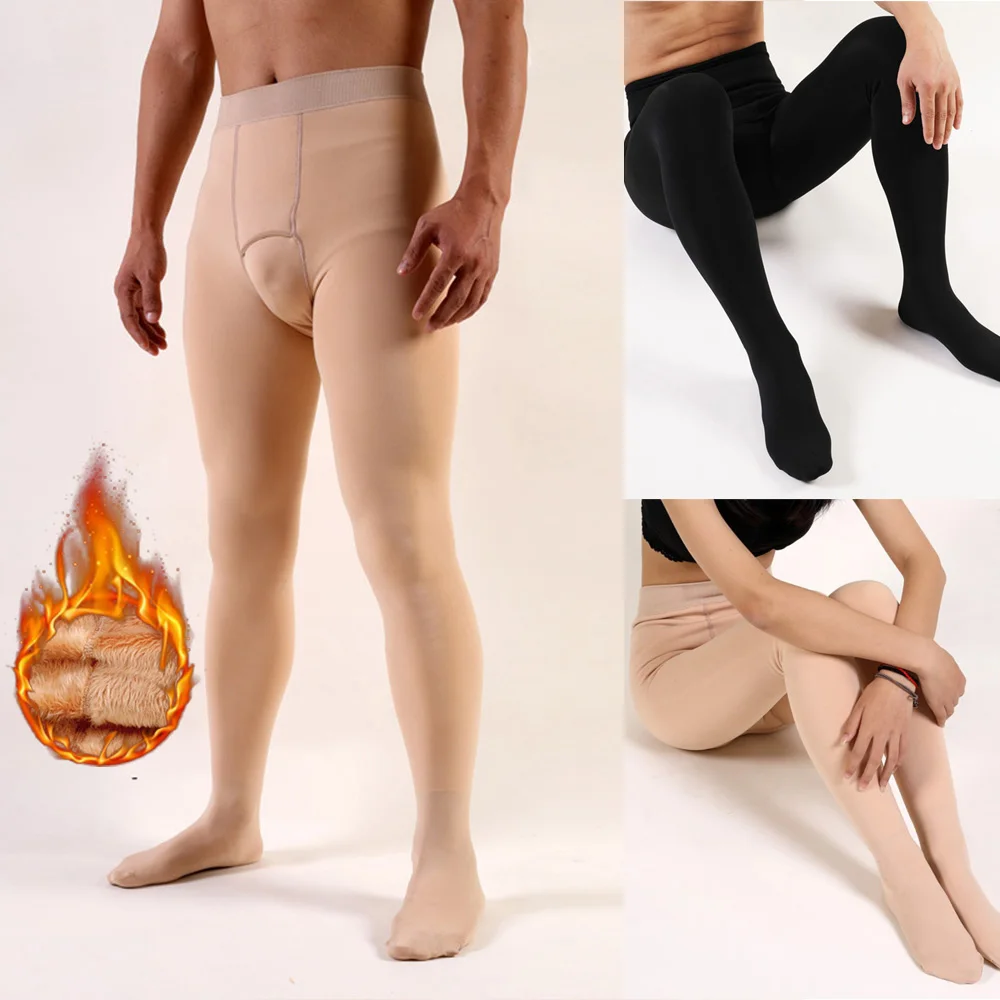 

Men's Thermal Thick Warm Fleece Lined Fur Winter Skinny Johns Legging Underwear Leggings Tight Long Johns Warm Underwear New