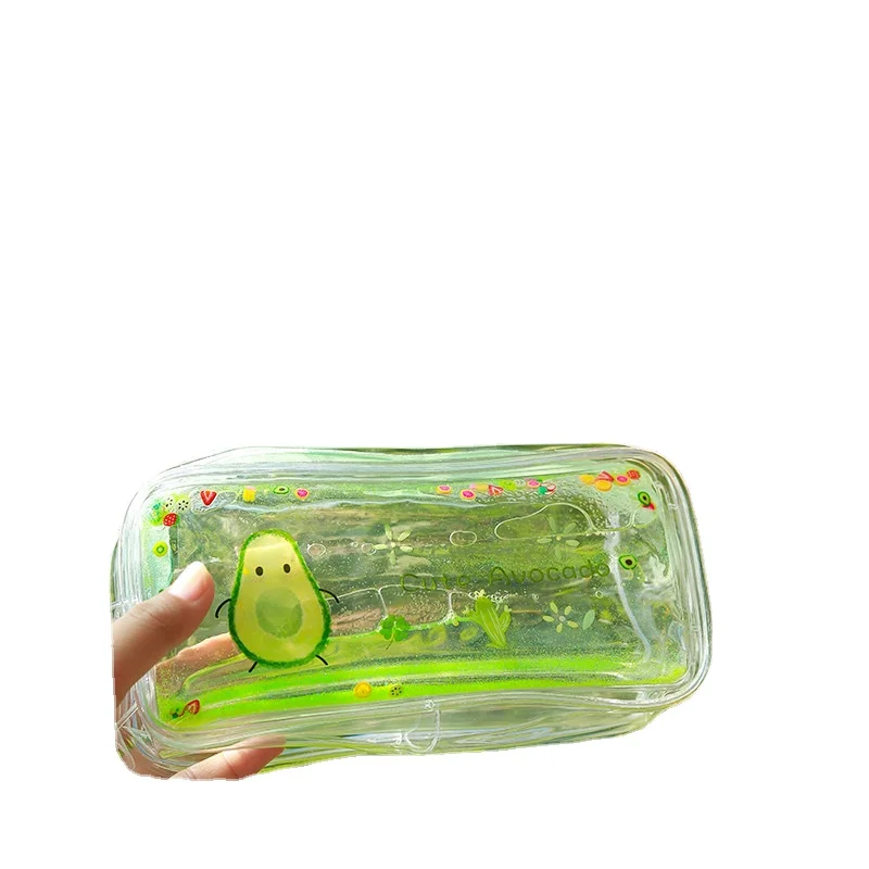 

Green Avocado Pencil Cases for Girls School Supplies Items Cute Stationery Cartuchera Escolar Kawaii Trousse Scolaire Students