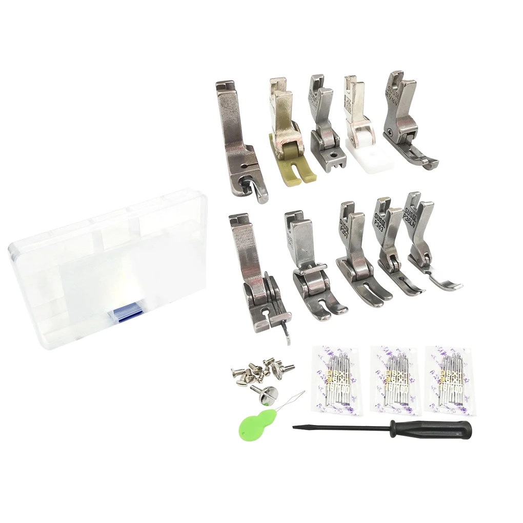 

17 Pcs set Sewing Machine Press Foot Industrial Sewing Machine Presser Bobbin Threader Kit