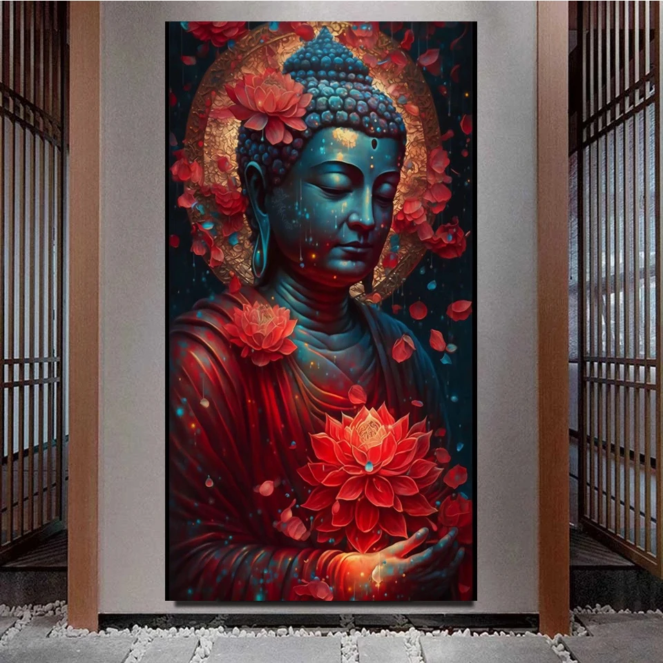 5D DIY алмазная живопись картины Будды полная квадратная круглая вышивка крестиком