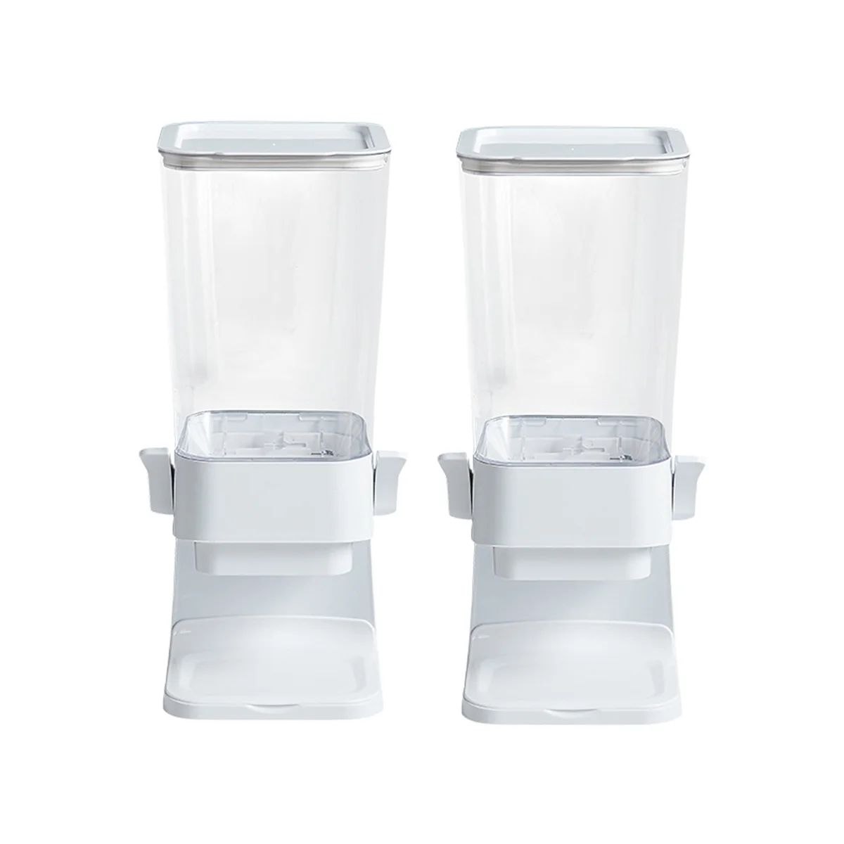 

2PCS Countertop Dispenser Indispensable Countertop Container Countertop Container for Candy Dispenser,White