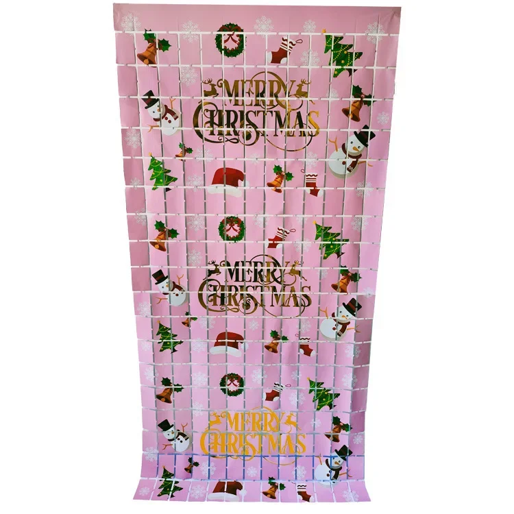 Рождественские украшения настенные тканевые блоки дождевая шелковая