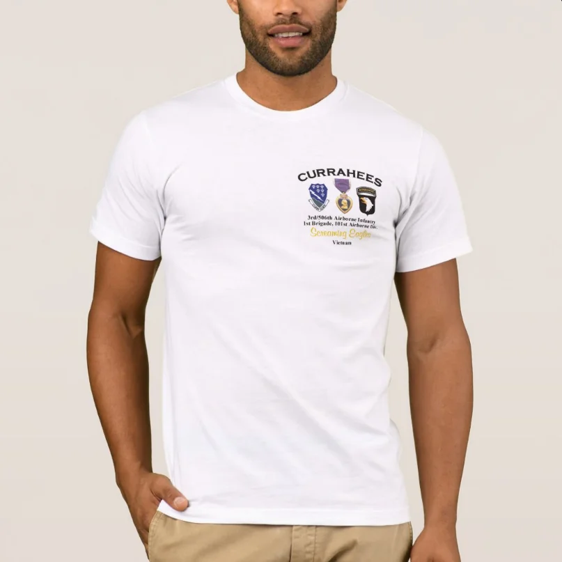 

3rd Battalion (Airborne) 506th Infantry 1st Brigade 101st Airborne Division T-Shirt 100% Cotton Short Sleeve Casual Mens T-shirt