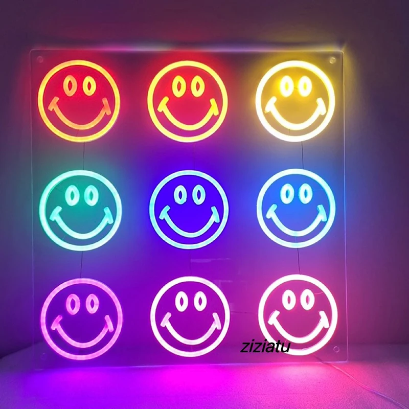 LED Smile Neon Sign ,Wall Decor Neon Sign, Funny Face Neon Sign, Smiley Decoration, Smiley Face Neon Sign