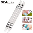 Акриловая ручка для ногтей с двойной головкой, 1 шт., искусственные инструменты для резьбы по рисованию своими руками, искусственные элементы для ногтей