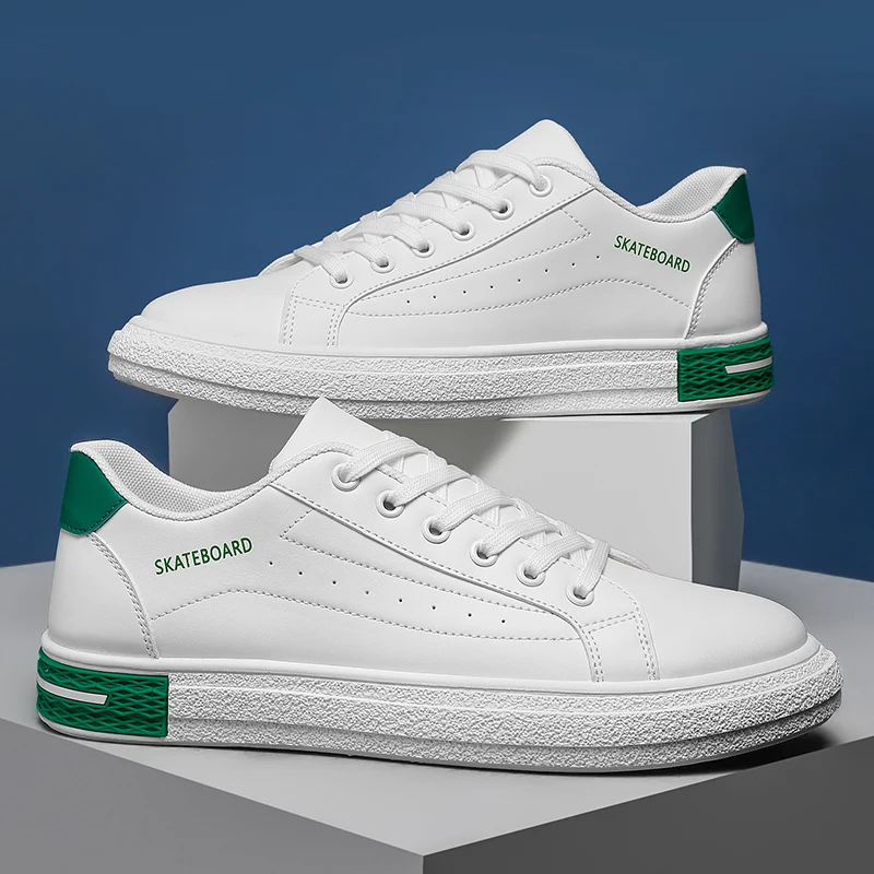 

Spring Autumn Casual Men Shoes Fashion Men Pu Leather Footwear Low Ankle Walking Shoes Mens Popular Lace Up Casual Sneakers Man