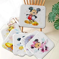 disney mickey mouse and donald duck square meditation cushion stool pad dining chair tatami seat anti slip cushions home decor