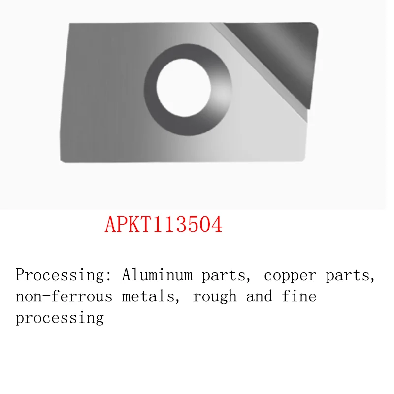 YRFL 5 шт. PCD алмазные вставки для ЧПУ APKT 1604 DCGT 11T30 4 медные алюминиевые с высоким