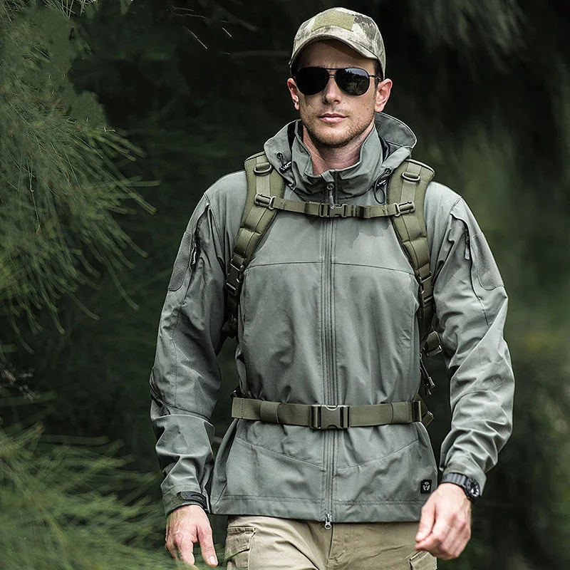 OUTUP Light  Strategic Men's Assault Jacket Military Fans Tactical Blazer Outdoor Windbreaker Mountaineering Shirt Clothes