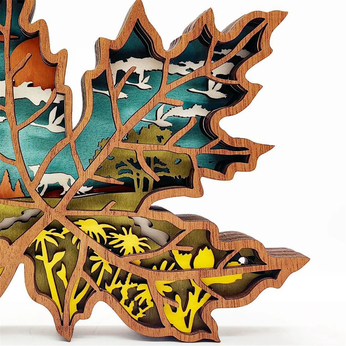 Декор из кленового листа декор для семейной комнаты спальни деревенское