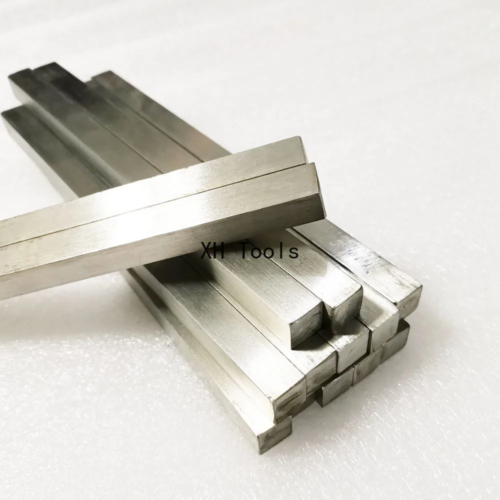 

L/500 мм квадратный стержень из нержавеющей стали 304, 1,5/2/2,5/3/3,5/4/5/6/7/8/9/10 ~ 20 мм, маленький плоский стальной твердый квадратный стержень, металлический с ЧПУ