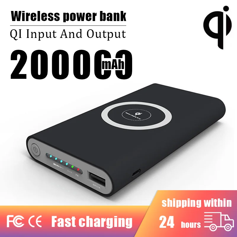 

New 200000mAh Wireless Power Bank Ultra-large capacity Two-way Super Fast Charging For IPhone Type-c External Battery Powerbank