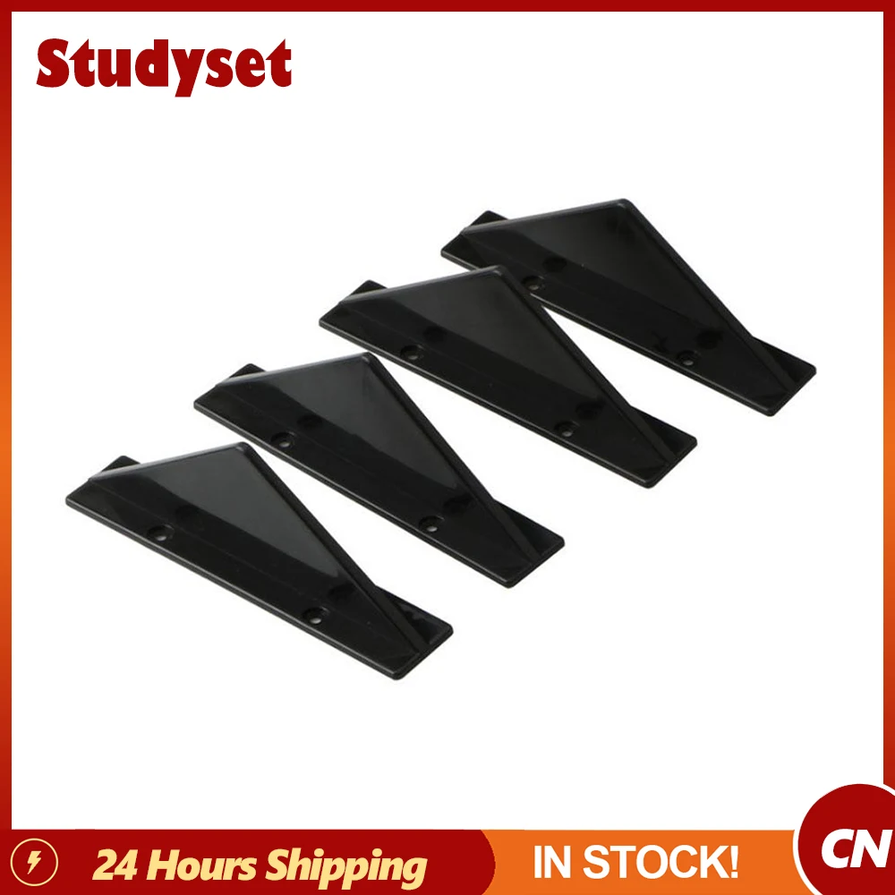 Universal 4pcs Car Rear Bumper Lip Diffuser Shark Fins Spoiler For V-W For GOLF MK5 MK6 MK7 MK7.5 MK8 For AUDI A3 A4 A6 TT Drop