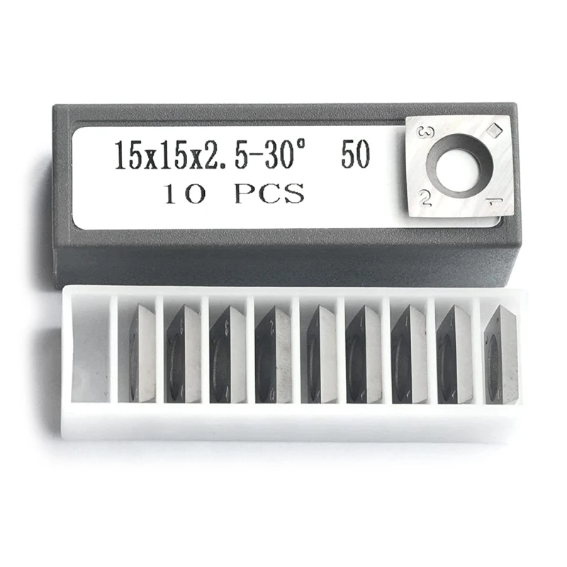 

Карбидные режущие пластины для спиральных винтовых строгальных головок, 15 мм, 10 шт.