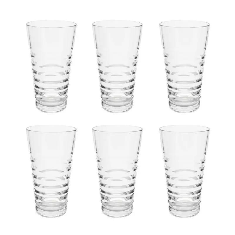 

24oz Tritan Ribbed Tumbler 6-Pack, BPA Free