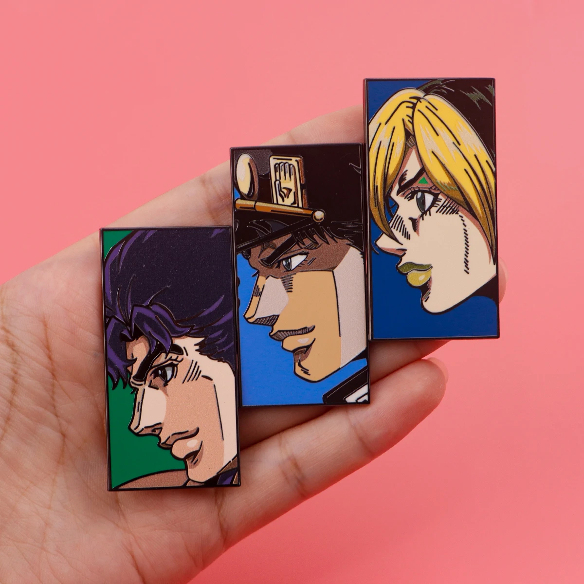 Аниме Kujo Jotaro булавки для рюкзака жесткая эмалированная булавка значки портфеля
