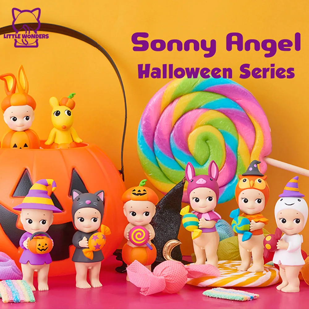 

Sonny Angel глухая коробка 2021, серия Хэллоуин, загадочная коробка, мини-фигурка Kwaii, милая статуя, декоративная модель, детская игрушка, подарки на день рождения