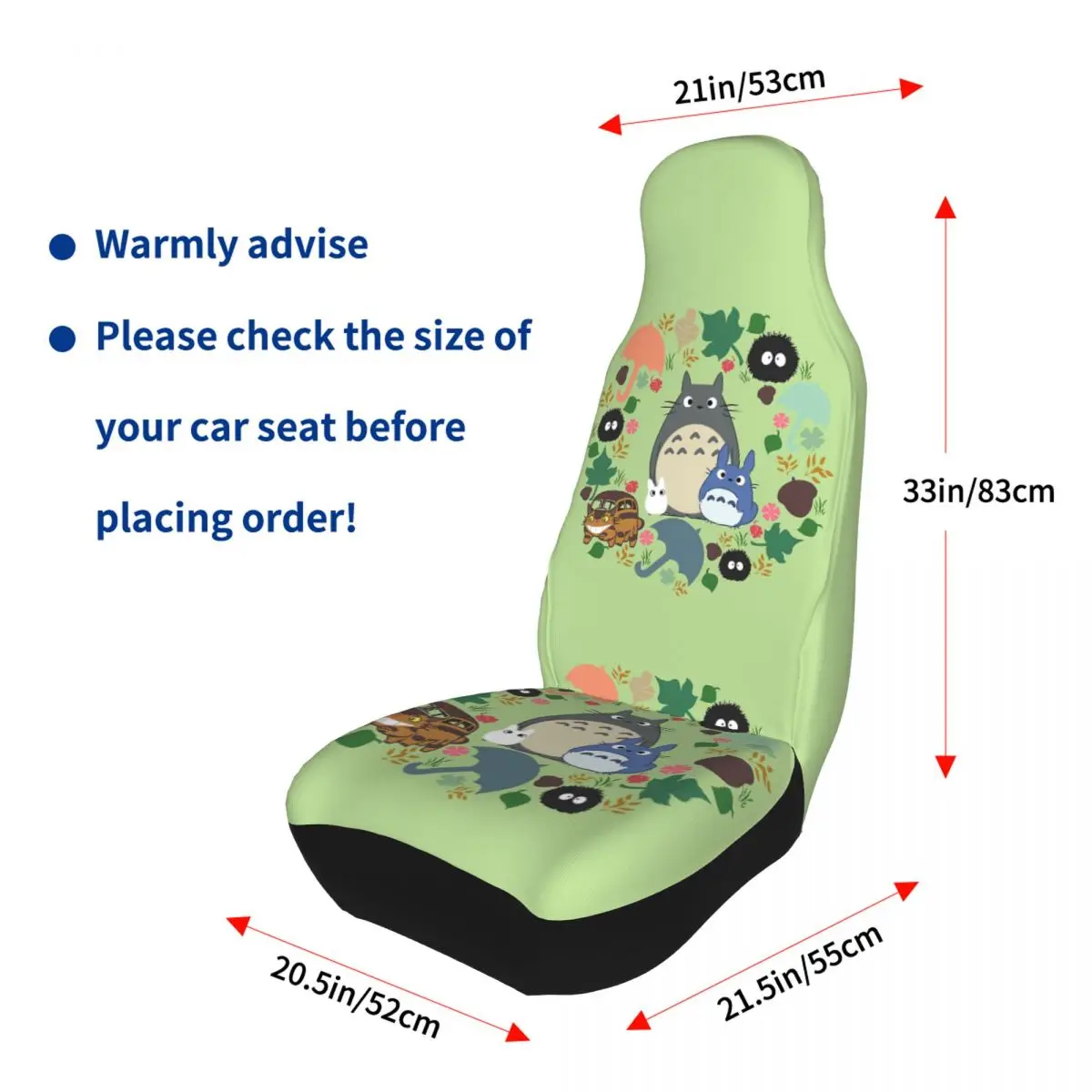 Мой сосед Тоторо Хаяо Миядзаки чехол на переднее автокресло для аниме чехлы