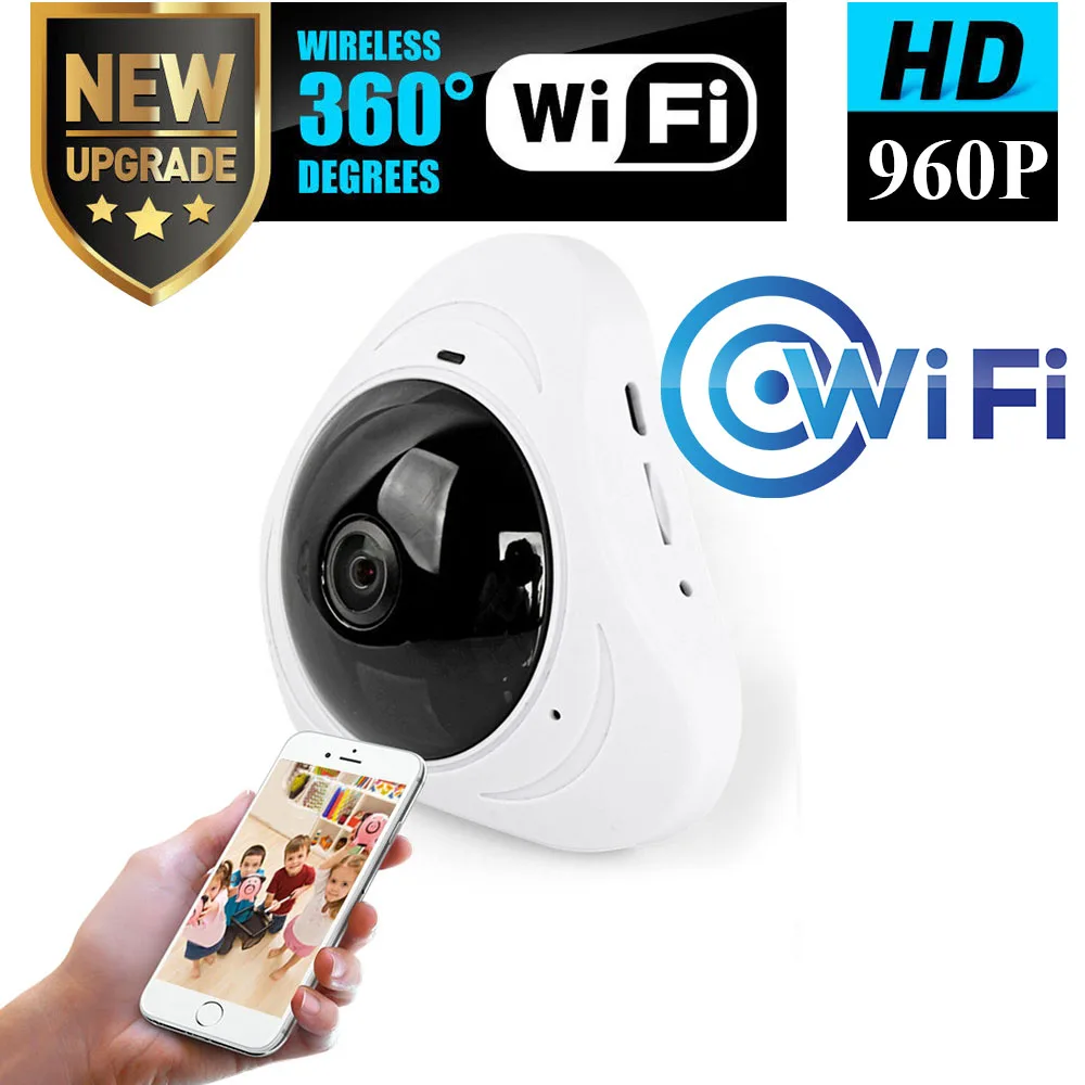 

960P 360 Degree Fisheye Panoramic Camera HD Wireless VR Panorama HD IP camera P2P Indoor Cam Security WiFi Camera