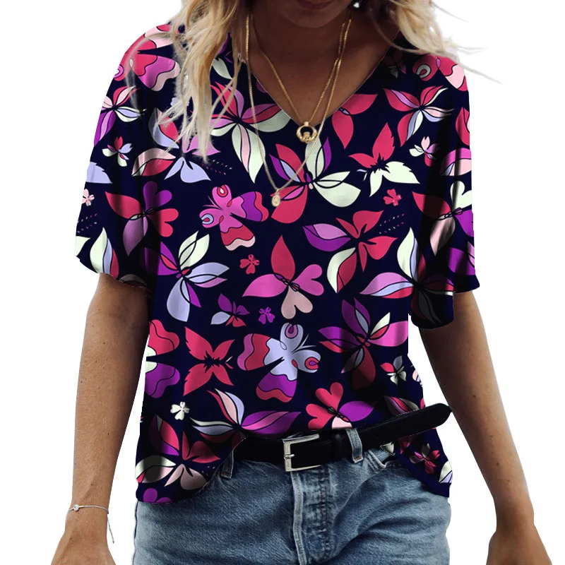 

Модная женская футболка, повседневные свободные топы с коротким рукавом, винтажные женские футболки с 3D принтом, уличные футболки, женские футболки