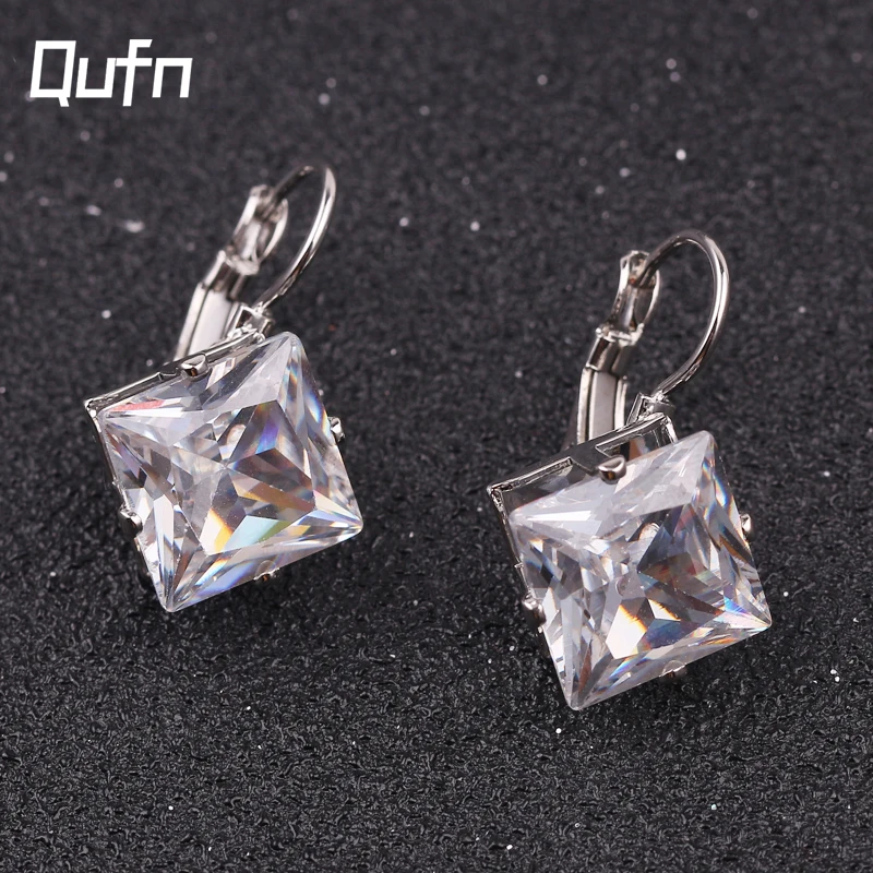 

Крупные дизайнерские серьги из искусственного кристалла геометрической формы, женские серьги в стиле панк с ромбом и цирконом, Роскошные О...