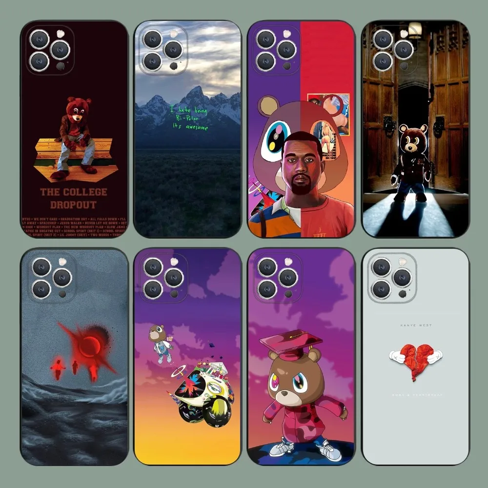 Чехол для телефона Kanye West Ye Rapper iPhone 15 14 13 12 11 Plus Pro Max XS X XR SE Mini 8 7 мягкий силиконовый