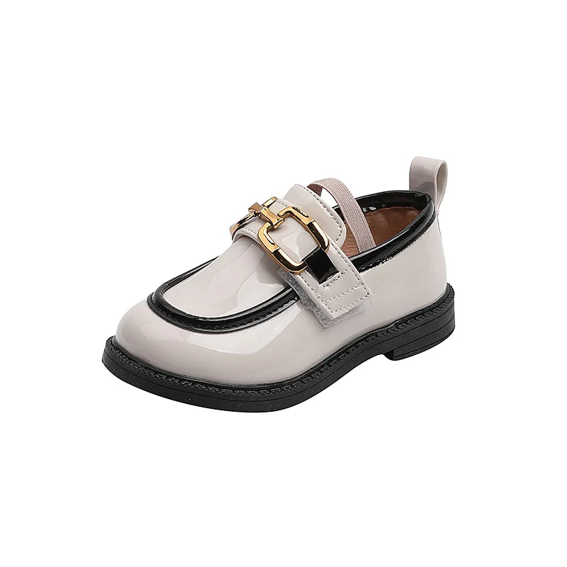 

KINE PANDA Spring Autumn Girls Leather Shoes Kids Casual Outdoor Shoes Children Baby Flats 1 2 3 4 5 Years Old Black White