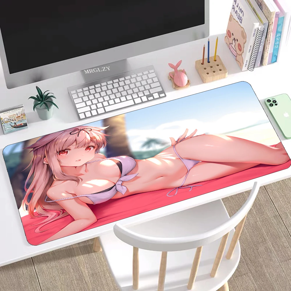 

MRGLZY Cute Sexy Girl Boy Padmouse Mouse Pad Gamer 90x40cm Rubber Mouse Keyboard Computer Pad Gaming Mouse Pad Kawaii Mouse Pad