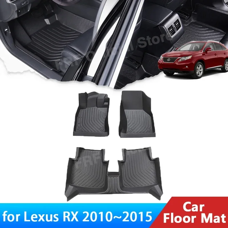 Аксессуары для LEXUS RX RX350 350 RX450H 2010 ~ 2015 2011 автомобильный напольный коврик из ТПЭ