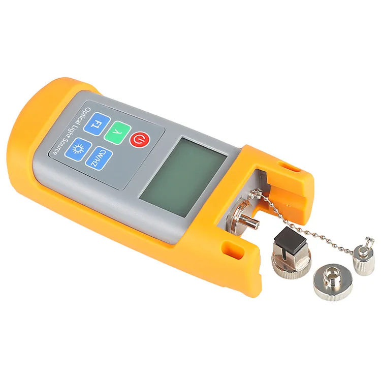 FTTH Mini AUA-1315 Handheld Stable Light Source Laser Source Dual Wavelen SC/FC Adapters 1310/1550 2 wavelengths test
