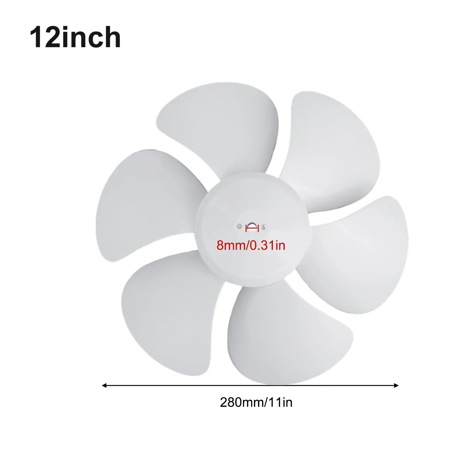 Резиновые лопасти вентилятора 6-лопастные 6/8/10/12 дюймов