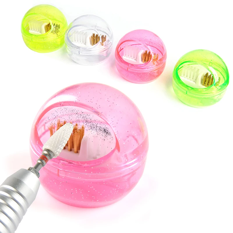 Профессиональный Набор Сверл Для Ногтей С Чистящим Шариком Пылезащитный