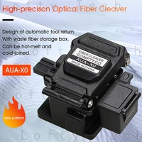 high precision aua x0 fiber cleaver cable fiber optic cutting knife tools cutter three in one clamp slot 16 surface blade