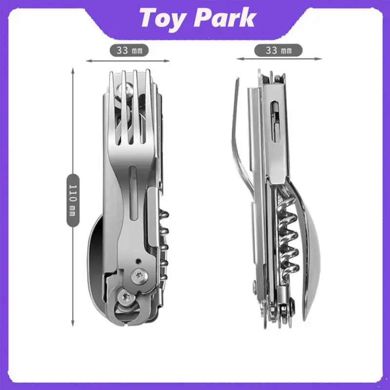 

Folding Knife Picnic Camping Cutlery Disassembly Multifunctional Camping Fork Spoon Cutter 1pcs Outdoor Cutter Camping Supplies