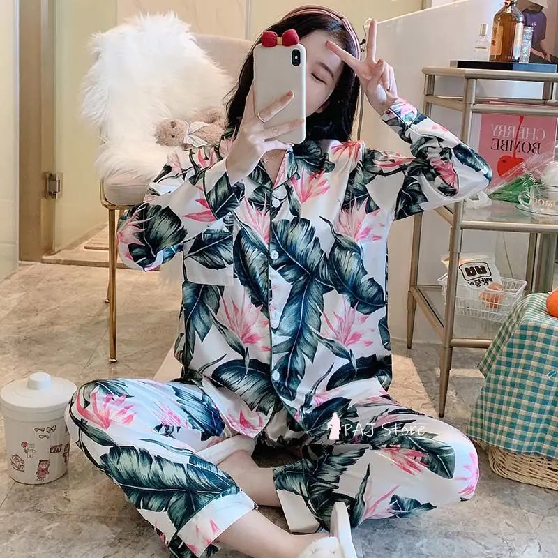3XL-8XL Long Pajamas Summer Sleepwear 2022 Large Bust Adults Satin Women's Suit Nightgown Silk Nightie Freedom Wear Home Clothes