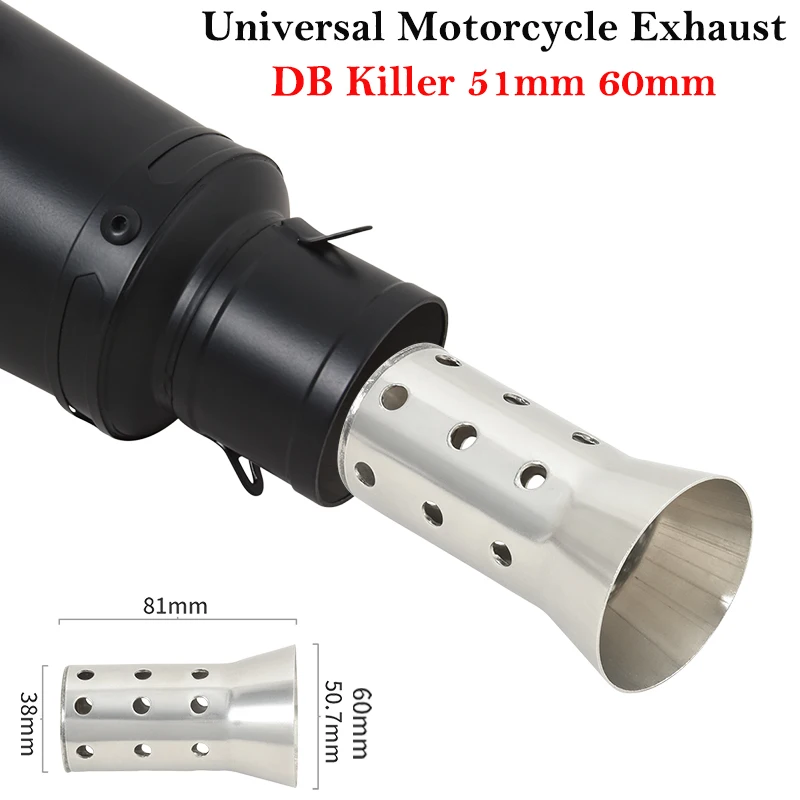 51 мм 60 для Honda YAMAHA Kawasaki Suzuki Benelli DUKE BMW универсальная выхлопная труба из нержавеющей