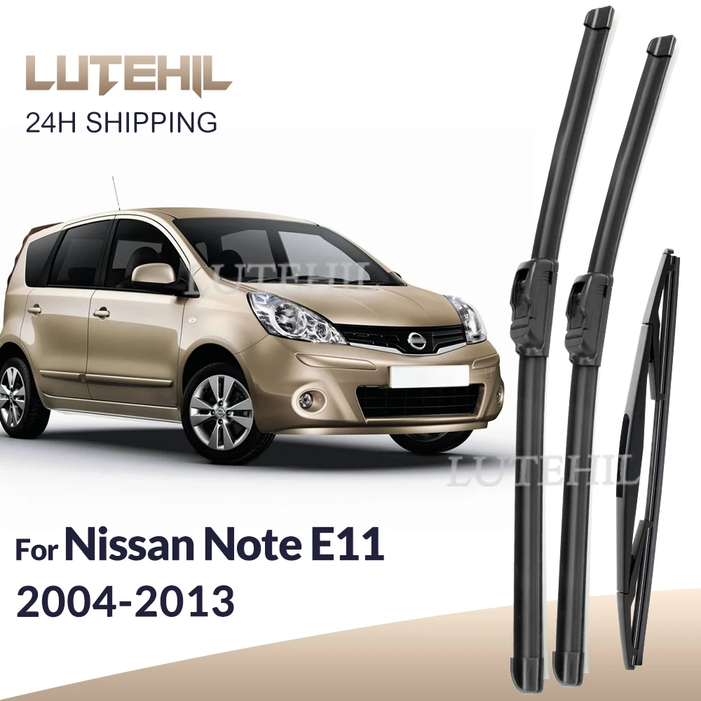 

Для Nissan Note MK1 2004-2013 2005 2006 2007 дворники передние и задние щетки стеклоочистителя лобовое стекло щетки 24 "+ 14" + 12"