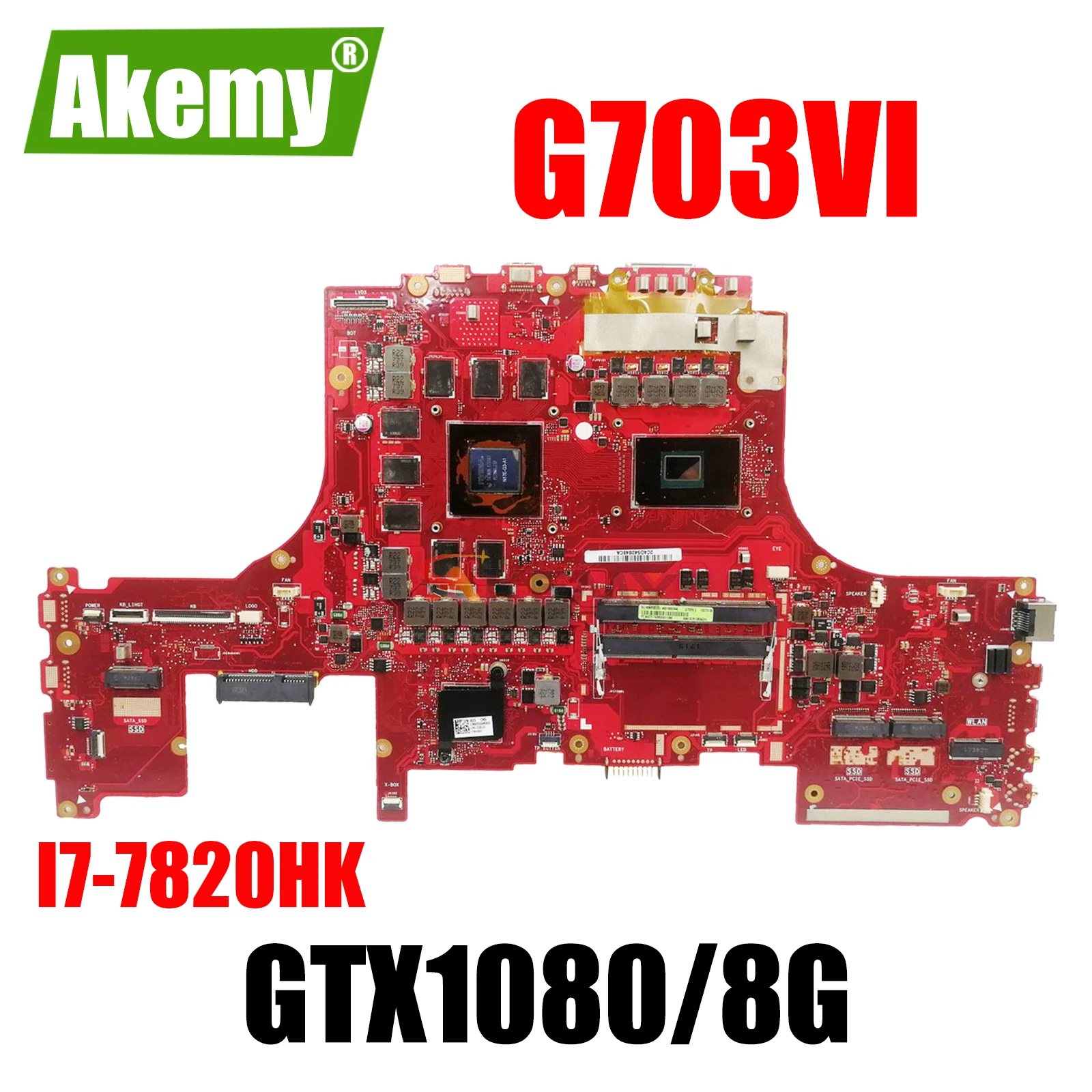 Материнская плата G703V для ASUS ROG G703VI материнская плата для ноутбука GTX1080/8G 100% рабочий Материнская плата G703V для ASUS ROG G703VI материнская плата для ноутбука GTX1080/8G 100% рабочий