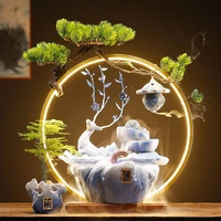 lucky and flowing water fountain decoration creative chinese style lucky office living room decoration decor desk decoration