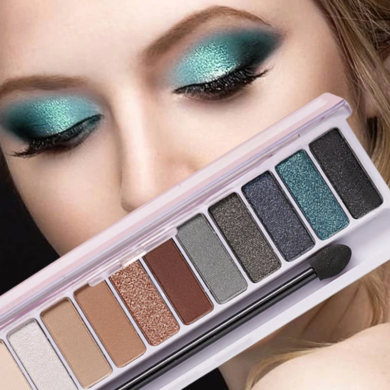 

12 Color Matte Eyeshadow Palette Glitter Eye Shadow Waterproof Long Lasting Make Up Pallet Shimmer Fashion Women Beauty Eyes
