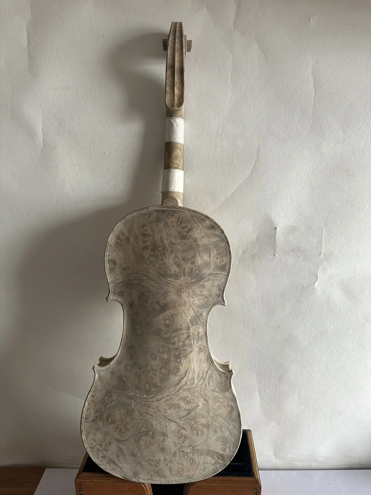 4/4 скрипка без лакировки птичий глаз Кленовая древесина задняя сторона старой